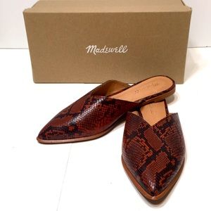 Madewell snakeskin flat 8.5 brand new